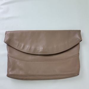 Vintage 70's 80's Leather Made in Italy Underarm Clutch